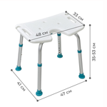 Стул для ванной комнаты MEGA-507A-LUX Мега-Оптим