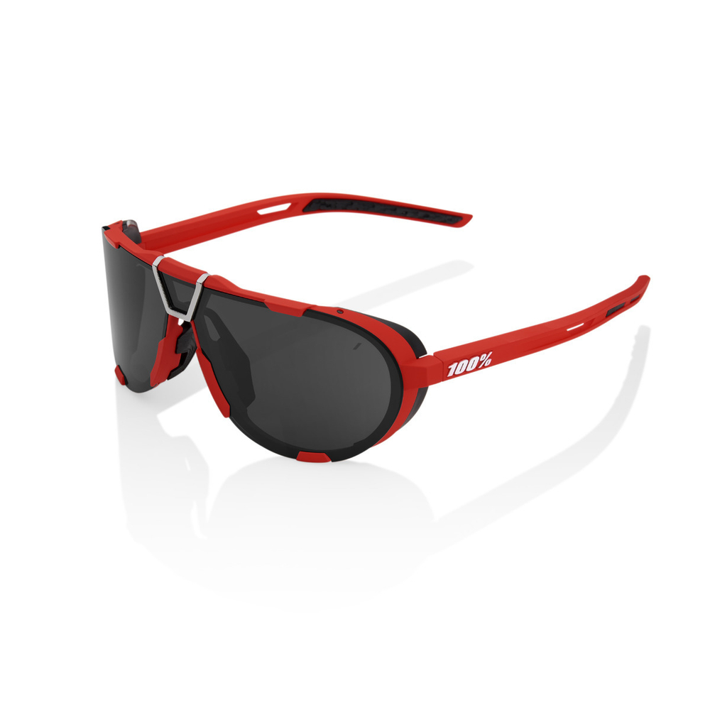 Спортивные очки 100% Westcraft / Soft Tact Red / Black Mirror Lens