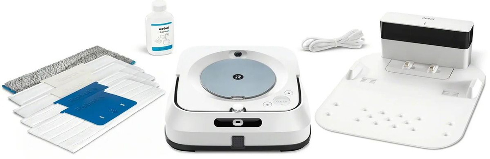 Робот-пылесос iRobot Braava Jet m6, 50Вт, белый/белый [m613840rnd]