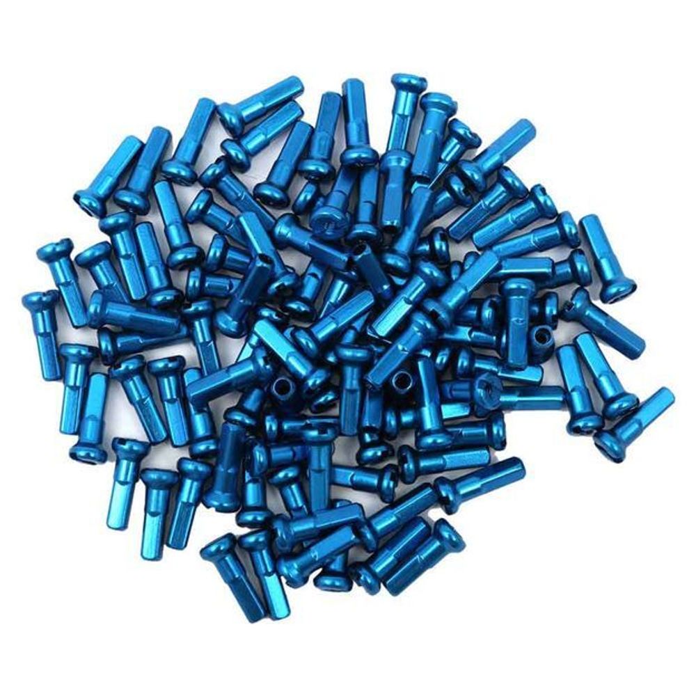 Набор алюминиевых ниппелей для спиц 36 pcs, синие