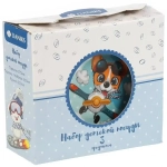 Набор детской посуды фарфор, 3 шт, Летчик Корги, тарелка 17.5 см, салатник 360 мл, кружка 210 мл, Daniks