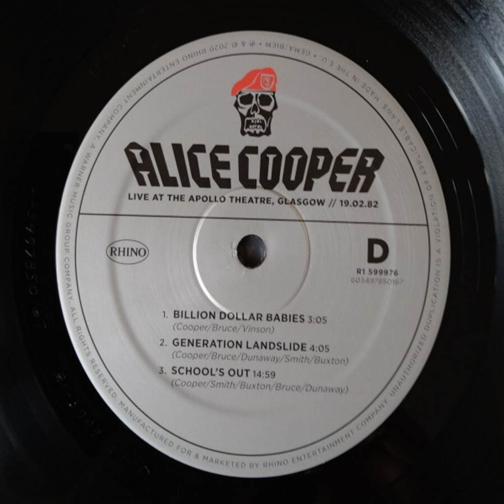 Alice Cooper / Live From The Apollo Theatre Glasgow 19.02.1982 (Limited Edition)(2LP)