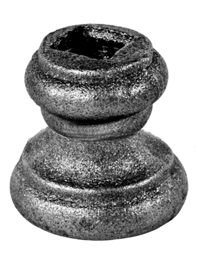 Кованый элемент Вставка в балясину 38х39 мм, отв.12, вес: 0.132 кг.