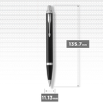 Шариковая ручка Parker IM Metal Black CT (с гравировкой)