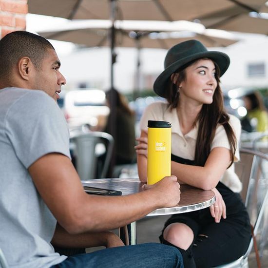 Термокружка Klean Kanteen TKWide Cafe Cap 20oz (592 мл) Brushed Stainless