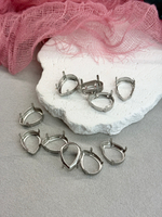 Оправа #4320 Drop 18*13 мм Серебро