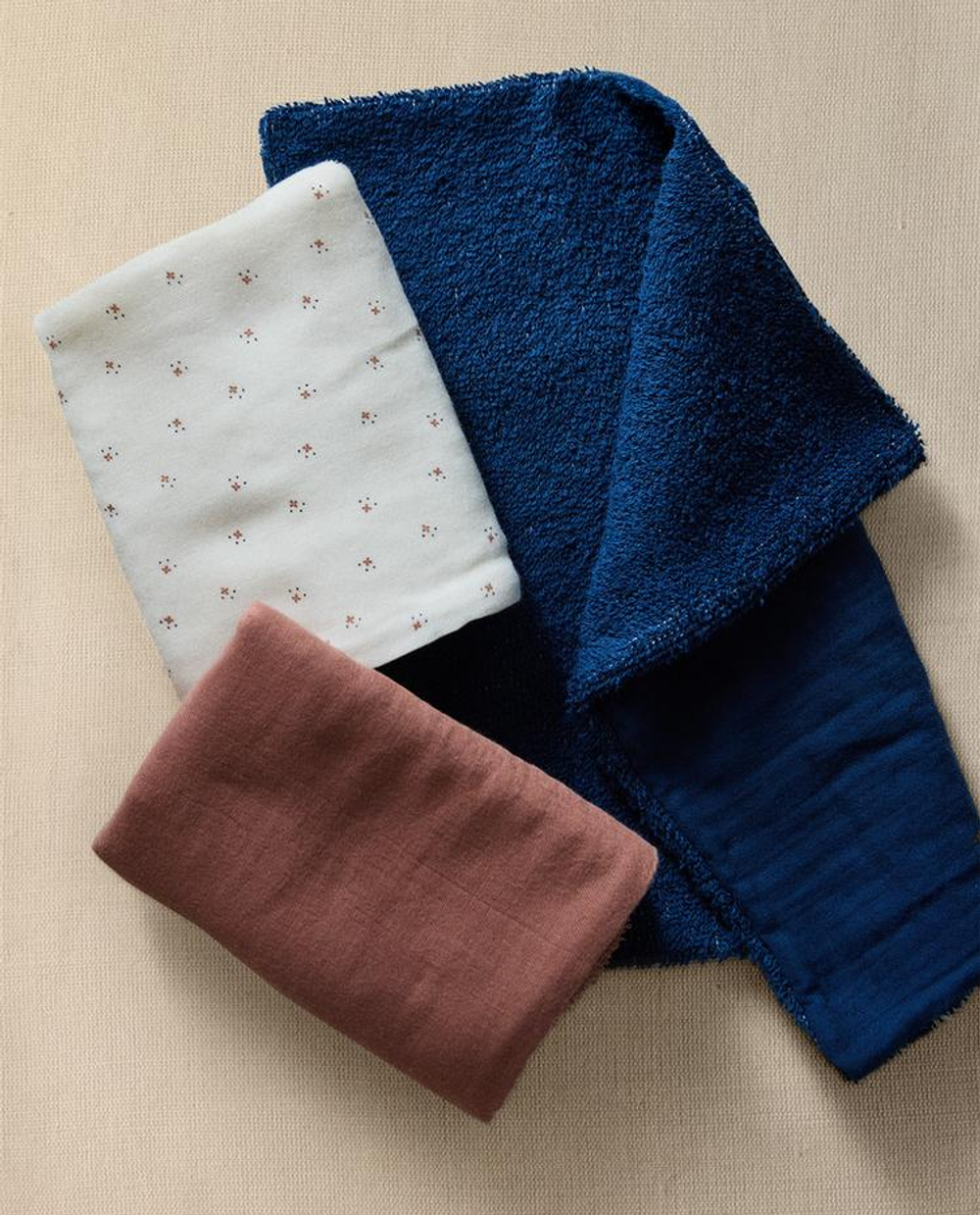 ZARA HOME МАЛЬНЬКИЕ ДЕТСКИЕ ПОЛОТЕНЦА (3 ШТ.), ЭКРЮ