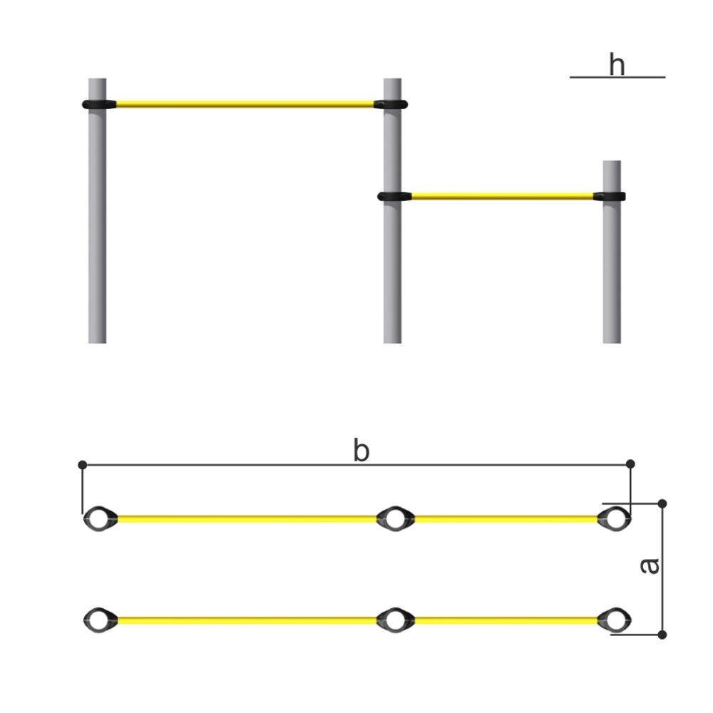 Брусья разновысотные Romana 501.49.01