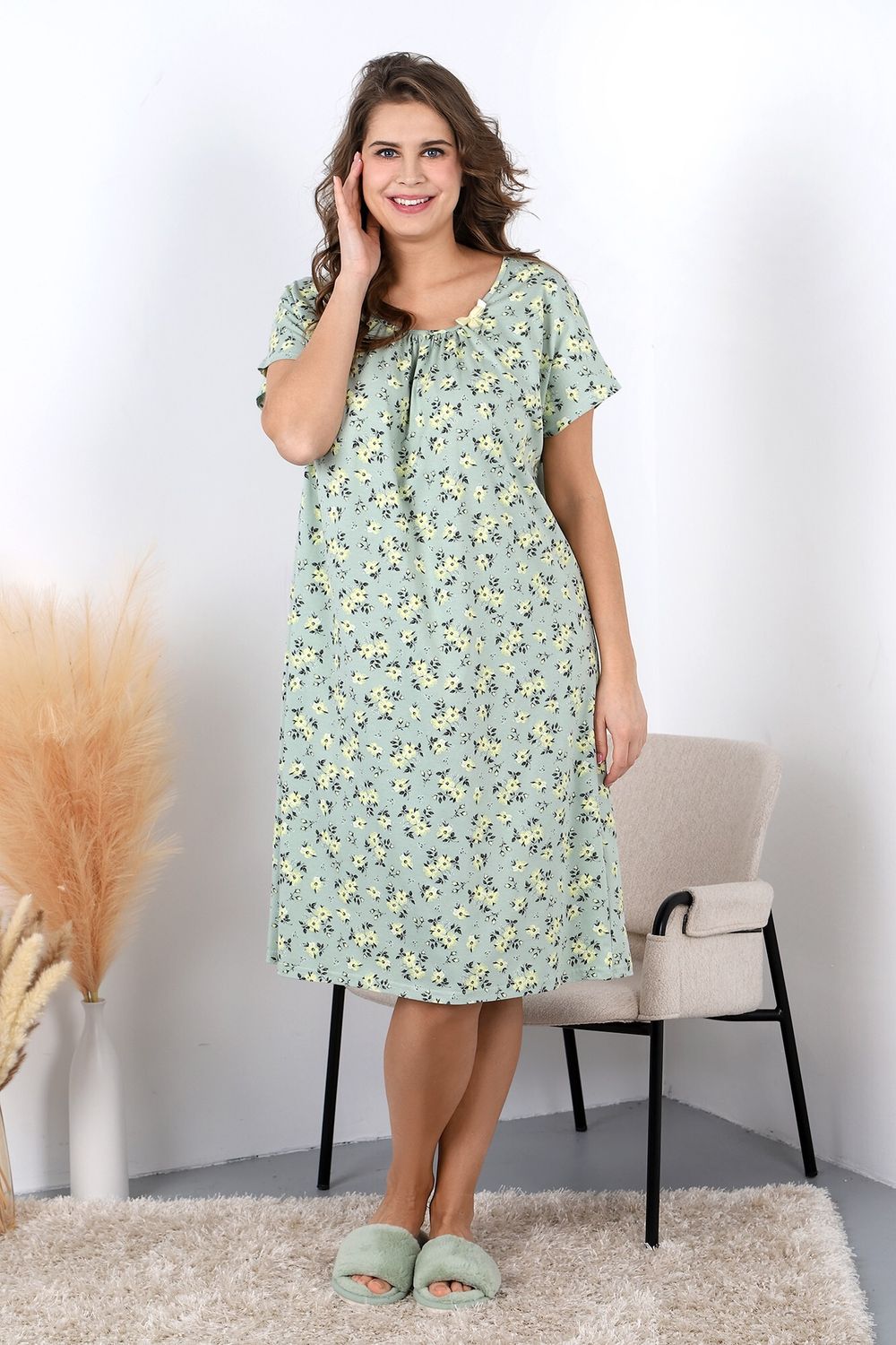 Ночная сорочка Элеонора Виотекс ЗЕЛЁНЫЙ