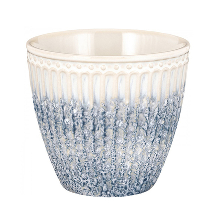 Чашка для латте Alice ripple blue