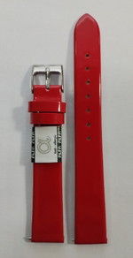 16 мм. Ремень кожаный. Гладкий лаковый.