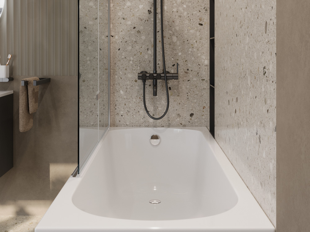 Ванна акриловая Cezares ECO-165-70-41-W37 с ножками LEG-KIT-150