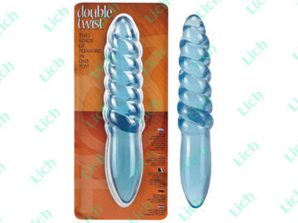 Голубой анальный стимулятор-цепочка