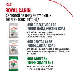 Royal Canin Mini Adult Корм сухой для взрослых собак мелких размеров от 10 месяцев - 0,8 кг
