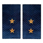 Фальшпогоны Полиция нового образца темно-синие вышит. прапорщик