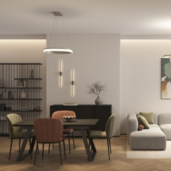 Светильник настенный TRIXRAY, 6.5Вт, 780?мм, 3000К, алюминий, черный