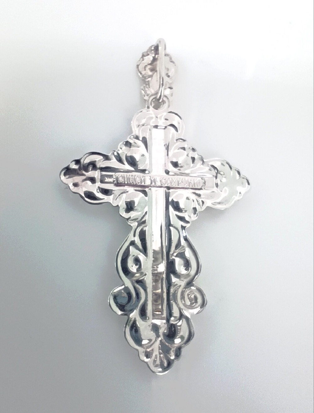 Крест ювелирный Эстерелла, серебро 925*, родированный/Ф