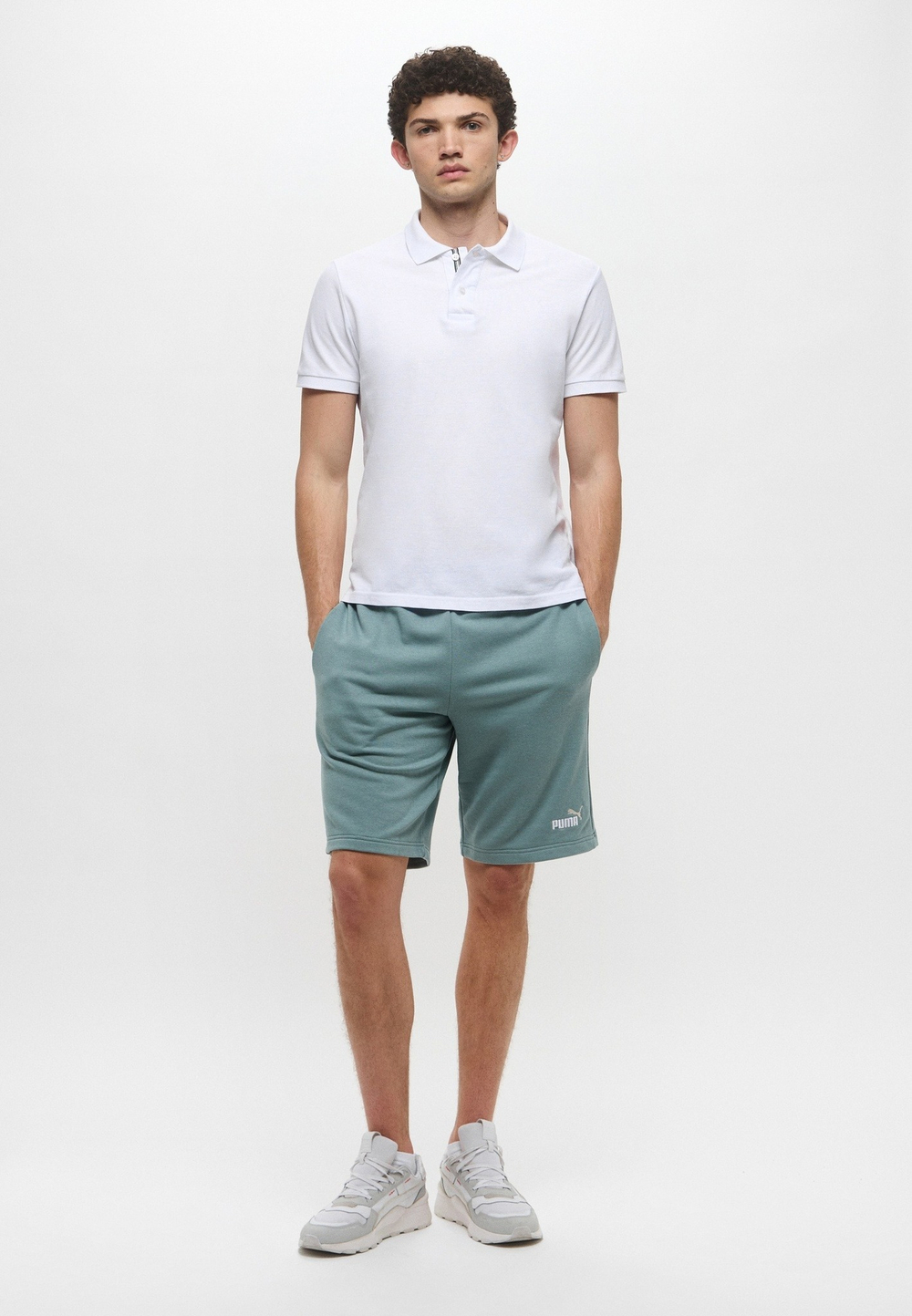 Шорты спортивные мужские PUMA ESS 2 COLOR No. 1 Logo Shorts 10" TR