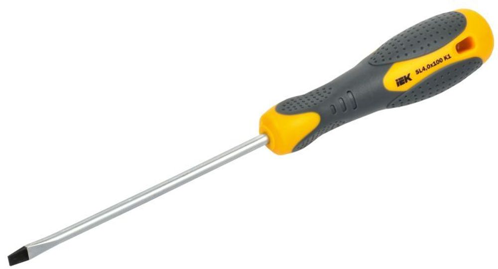 Отвертка шлицевая SL4.0х100 K1 ARMA2L 3 IEK A2L3-SC10-K1-SL-40-100 Отвертка шлицевая SL4.0х100 K1 ARMA2L 3 IEK A2L3-SC10-K1-SL-40-100