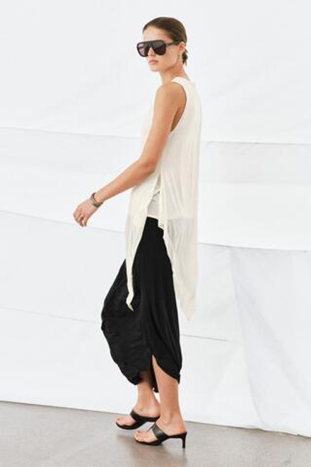 ZARA ТОП С ДВОЙНЫМ ЭФФЕКТОМ ИЗ ЛЕГКОЙ ТКАНИ, ЖЕЛТОВАТО-БЕЛЫЙ