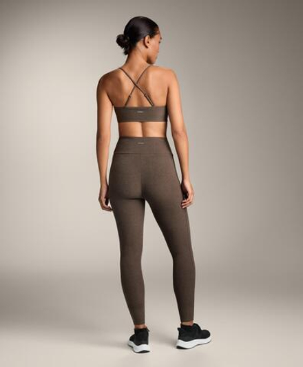 OYSHO Легинсы Comfortlux с высокой талией и длиной до щиколотки, коричневый меланж