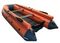 Лодка ПВХ ORCA 380 НД с фальшбортом оранжевый/черный