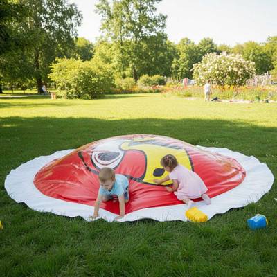 Надувная подушка для установки в грунт «Красная Птица», 8×8×2 м