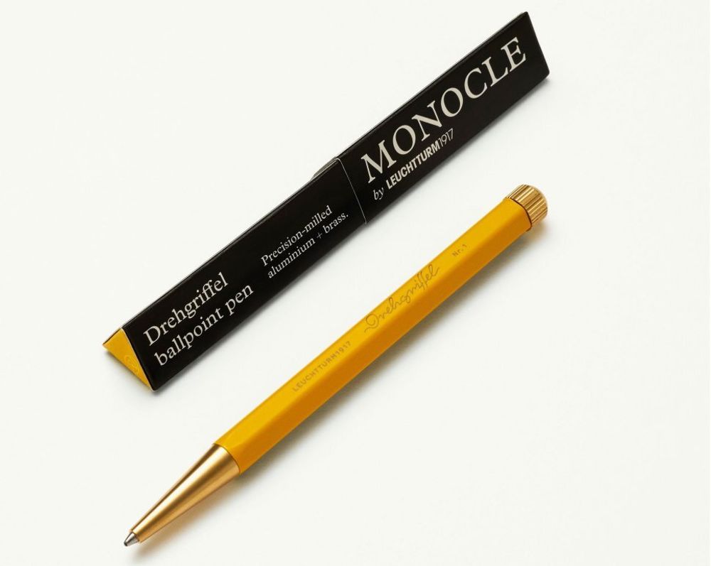 Шариковая ручка Leuchtturm1917 Drehgriffel Monocle Yellow (363382) 2
