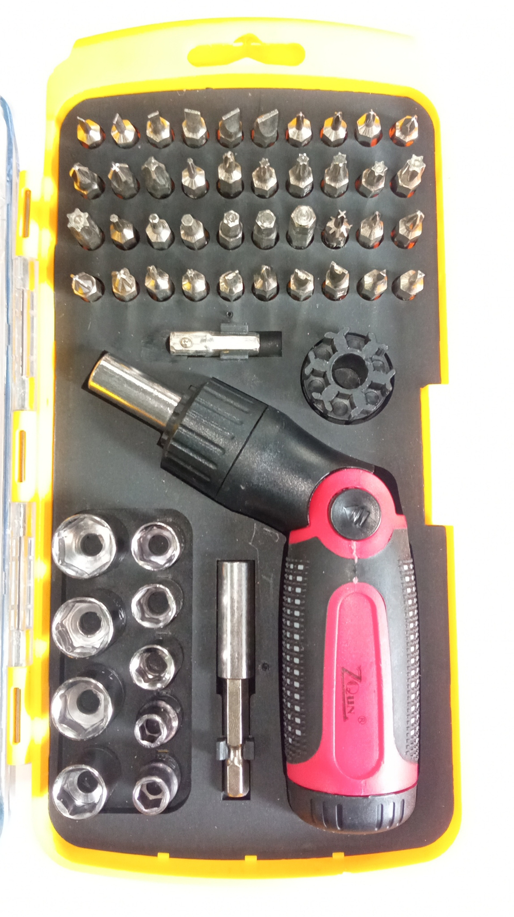 Набор отвертка с битами ZHUOQUN TOOLS NO.8913 (53шт.)