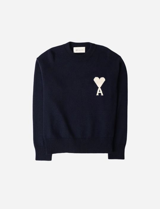 Свитер AMI PARIS Round Neck Wool 