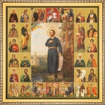 Икона "Симеон Верхотурский", рама 28х28, в коробке