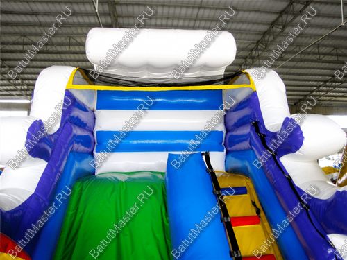 Коммерческий батут "Белый клык" с немеханизированной головой, размер 6*5*4 м