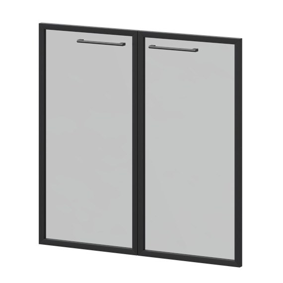 Фасады рамочные стеклянные KZF-28RS(Ч) Тонированный 784x20x780 Кортез