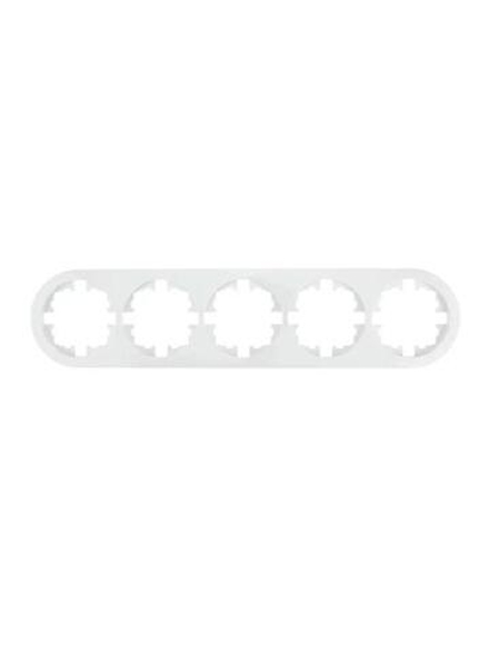 Рамка 5-м OSEN горизонт. круглая бел. LEZARD 744-0200-150