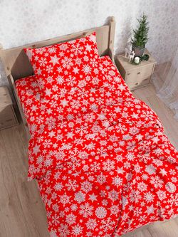 Простынь на резинке бязь Сказка "Снежинка" 90x200 см