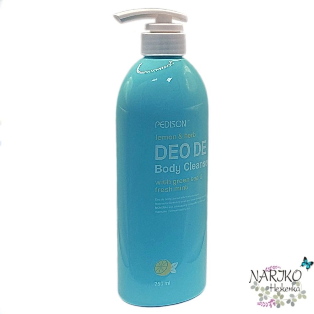 Гель для душа Лимон и Мята PEDISON Deo De Body Cleanser, 750 мл.