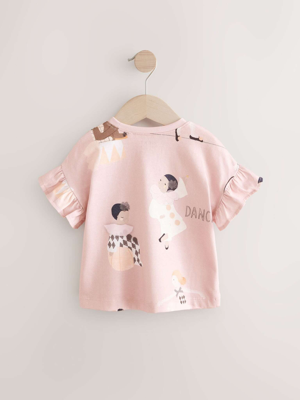 Футболка для девочки Next E65-393, 3 шт., Розовый, Белый