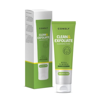 Пенка для умывания с AHA,BHA,PHA кислотами CONSLY Clean&Exfoliate 120 мл