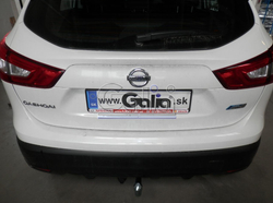 Фаркоп оцинкованный Galia N054A для Nissan Qashqai 2007-2014, Qashqai 2 2014-(паспорт и сертификат в комплекте)(без электрики)
