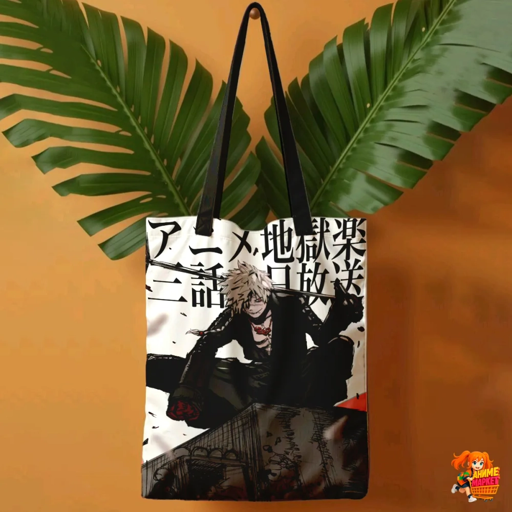 Сумка шоппер с принтом Адский Рай