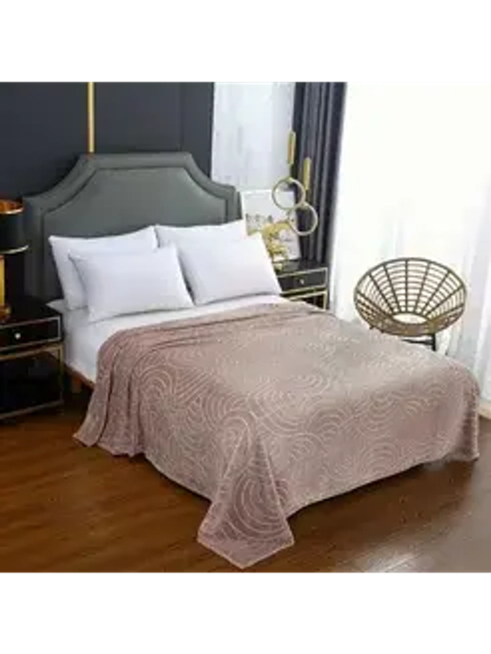 Плед CL HOME "Aura" велсофт евро 200*220 в атласной ленте