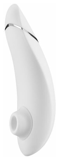 Бесконтактный клиторальный стимулятор Womanizer Premium белый/хром