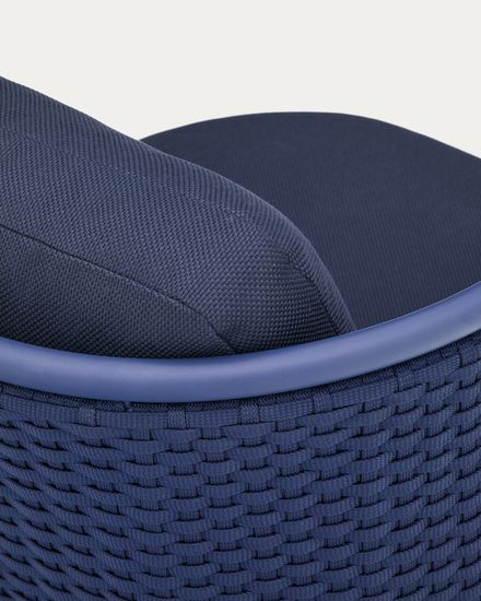 Уличное кресло Sedalis из алюминия и веревки синего цвета La Forma Испания 