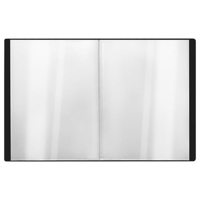 Папка с 10 вкладышами А4 600мкм, черная "Стандарт" (Стамм)