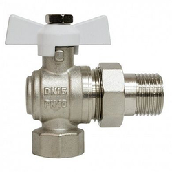 Кран шаровой (американка) 1/2" ВН угловой STI