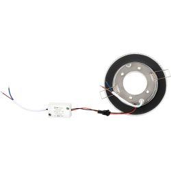 Светильник встраиваемый cо светодиодной подсветкой ЭРА DK LD25 SL/WH под лампу GX53 прозрачный | Встраиваемые LED светильники