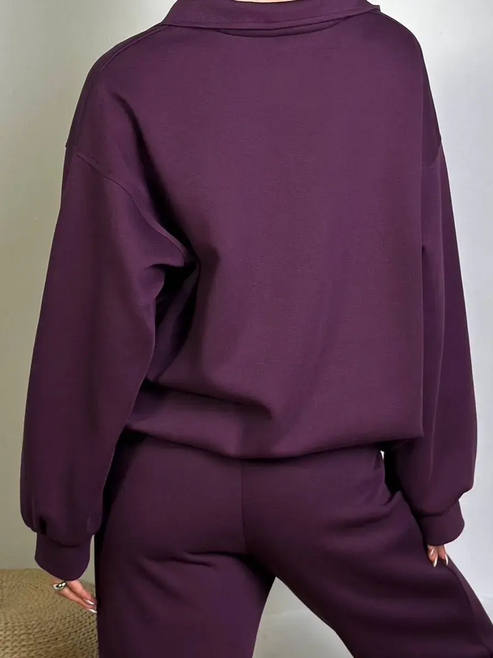 Женский спортивный костюм oversize, трикотаж без начеса