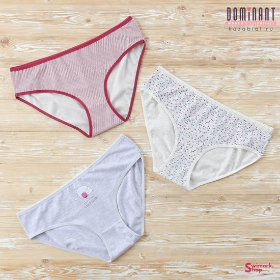 Трусики женские DOMINANT 55000-190, FULL BRIEF, 3 шт. в уп.