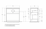 Тумба с раковиной BelBagno KRAFT PIA 80 белая матовая