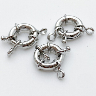 Замок-штурвал, цвет серебро, размер 12,5 мм, цена за 1 шт